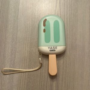 YASE Summer Popsicle Mini Fan Chargeable Portable Green Light